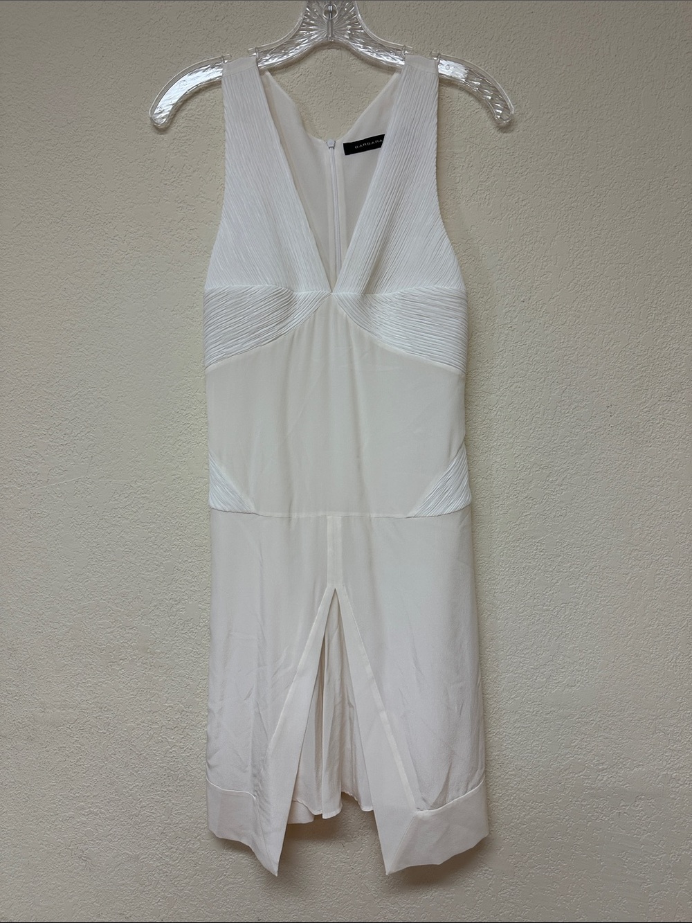 Barbara Bui womans cream 100% Silk mini dress size S